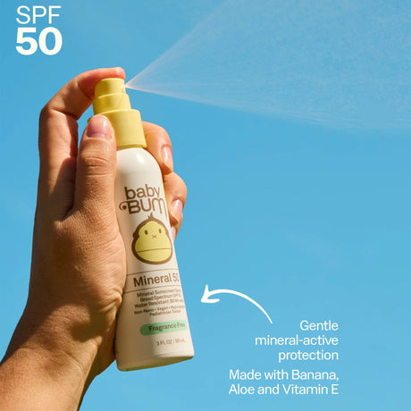 Crème Solaire Minéral Vaporisateur FPS 50 Sans Fragrance-Sunbum-SBU-35-52050-CLÉMENT
