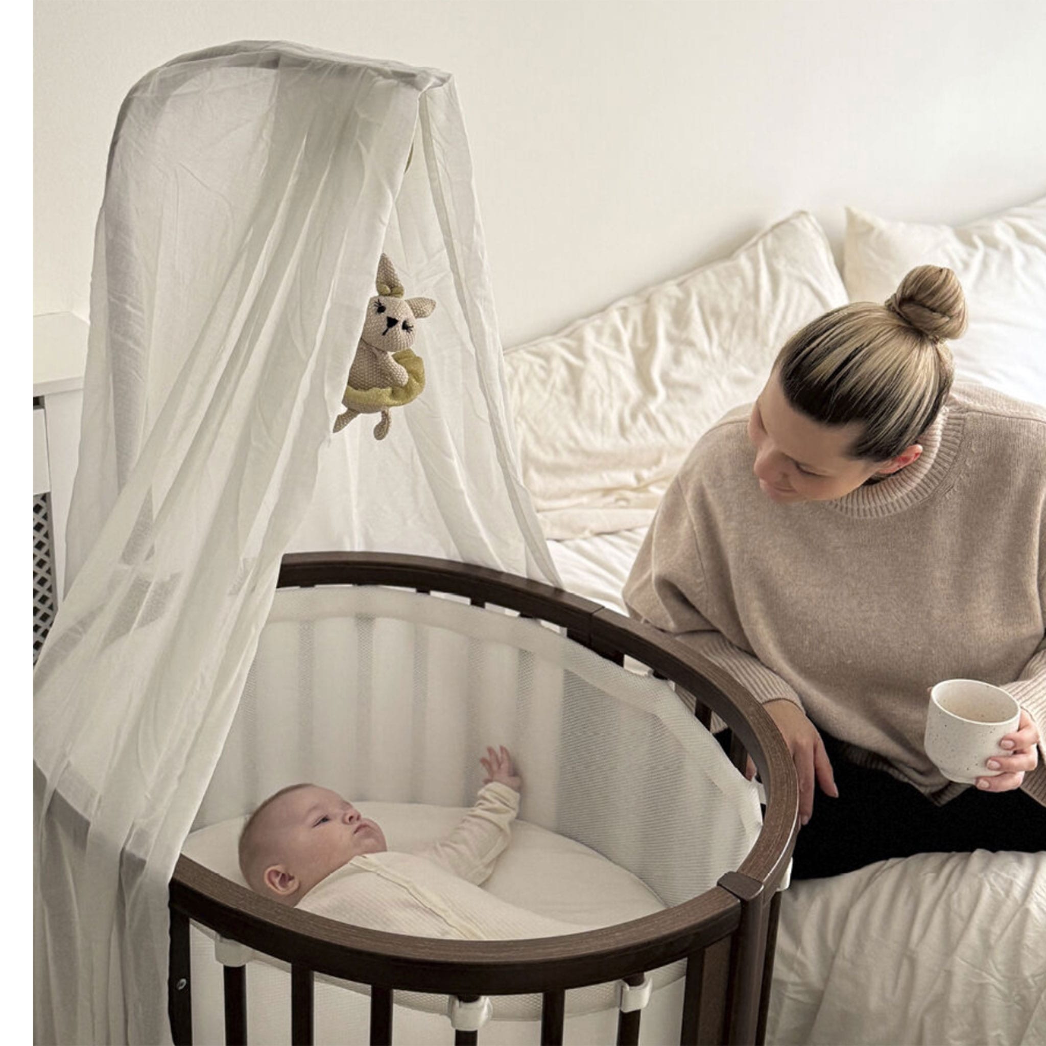 Mini Couchette Stokke® Sleepi™ V3 avec Matelas - Brun - Sleepi