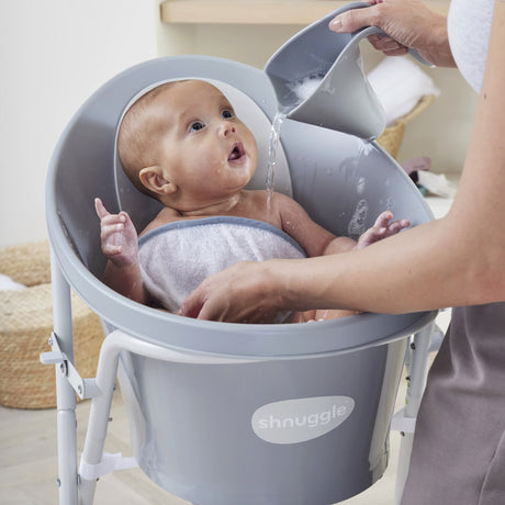 Baignoire pour Nouveau-né avec Coussin de Siège Shnuggle -Taupe-Shnuggle-SHN-SH-7084-CLÉMENT