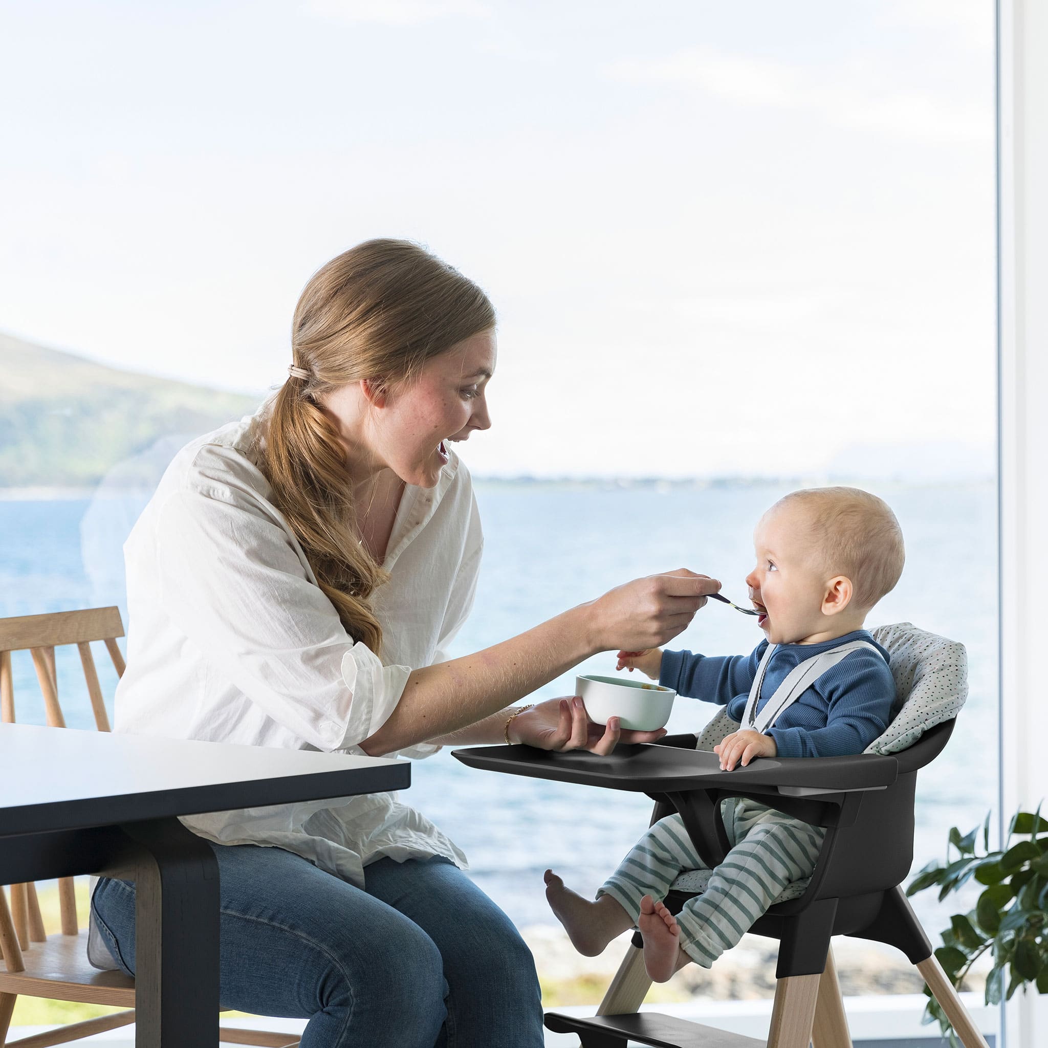 Chaise Haute Clikk ™ - Noir - Stokke – CLÉMENT