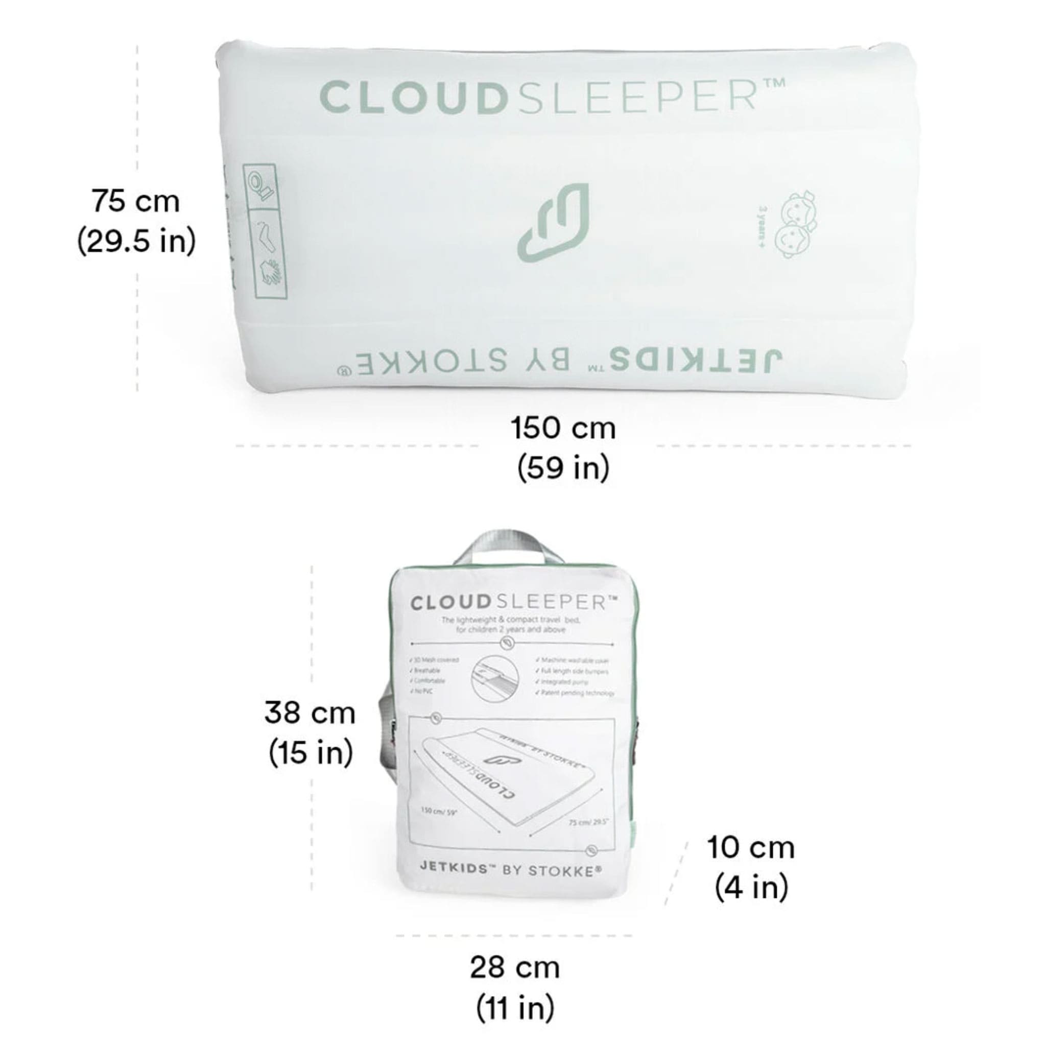 Matelas Gonflable Lit de Voyage Cloudsleeper™ JetKids™ By Stokke