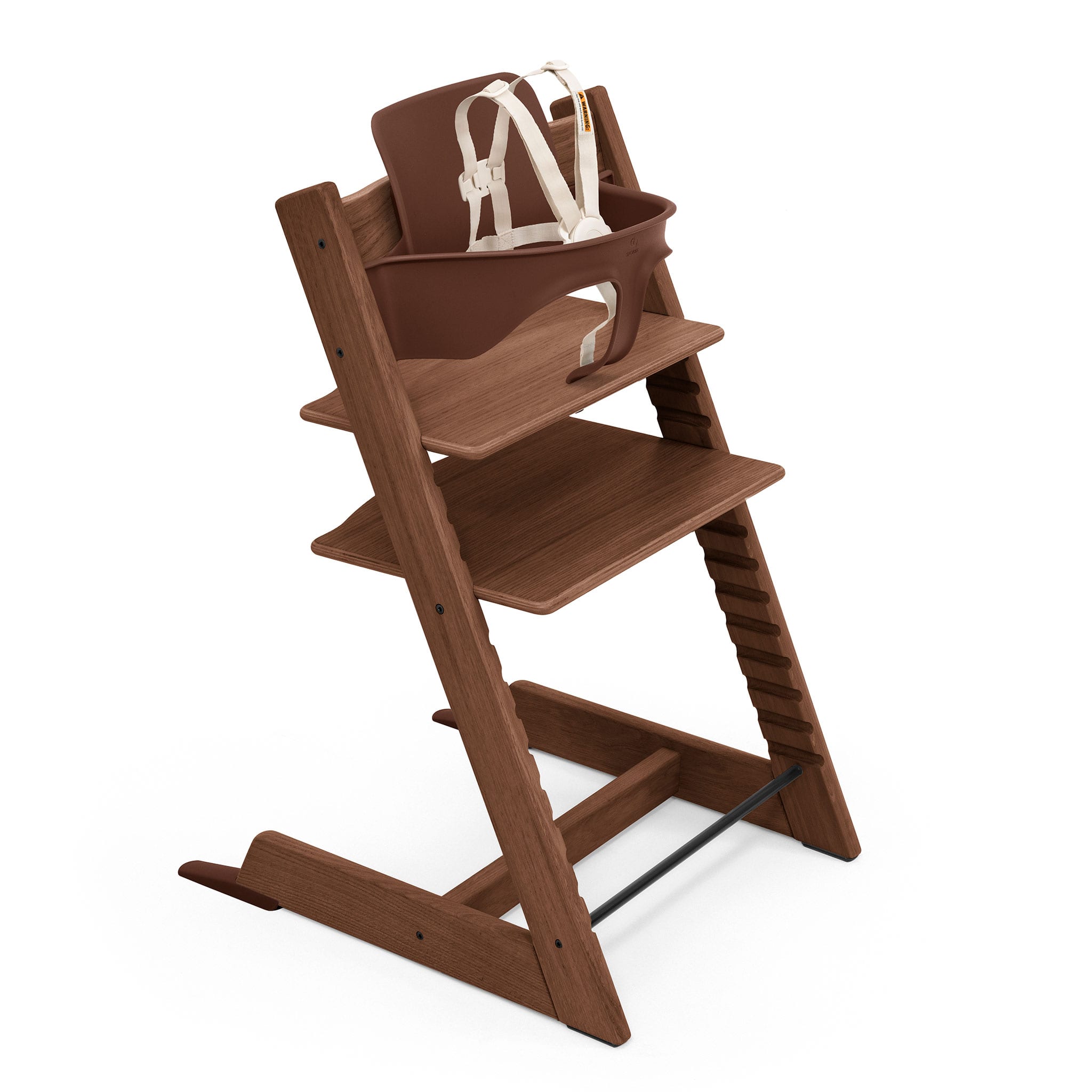 Tripp Trapp® High Chair V2 Brown, Cushion and Stokke® Tray – CLÉMENT