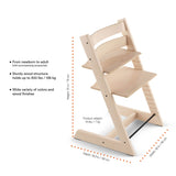 Chaise Haute Tripp Trapp® V2 + Coussin Gris avec Cabaret Stokke® Noir - Brun Chaud-Stokke-SKK-706800-CLÉMENT