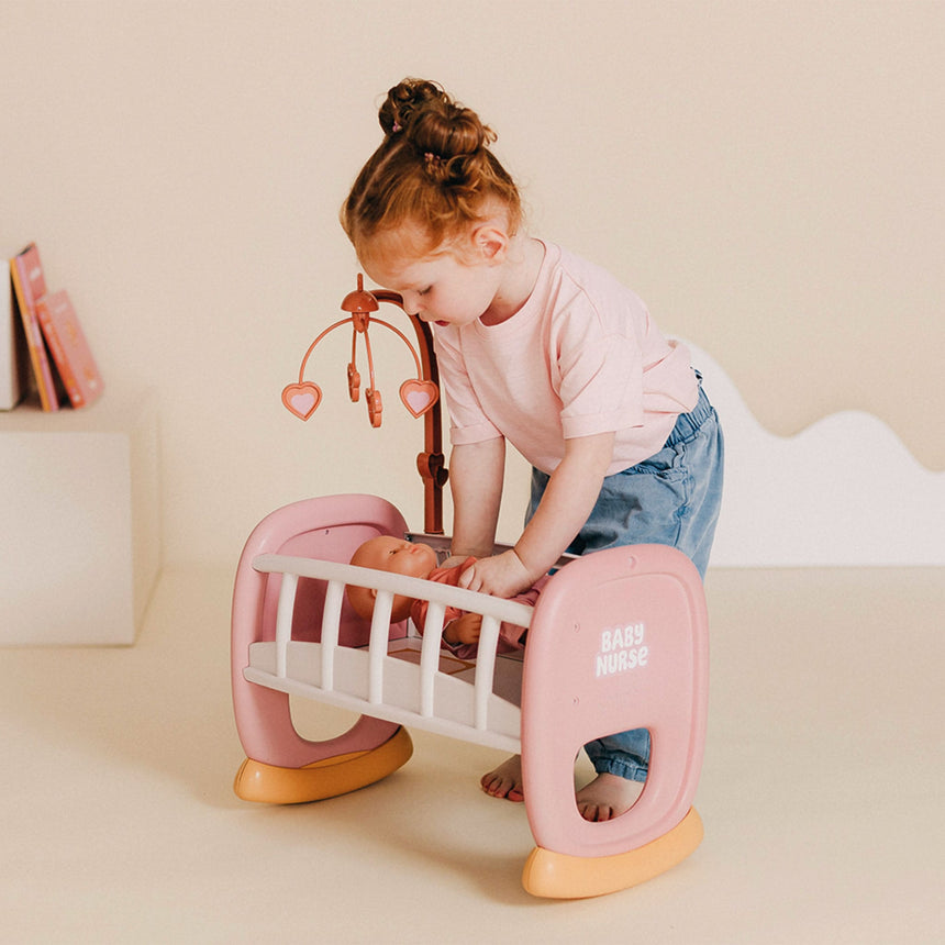 Lit à bascule Baby Nurse pour poupée-Smoby-SMO-892220390-CLÉMENT
