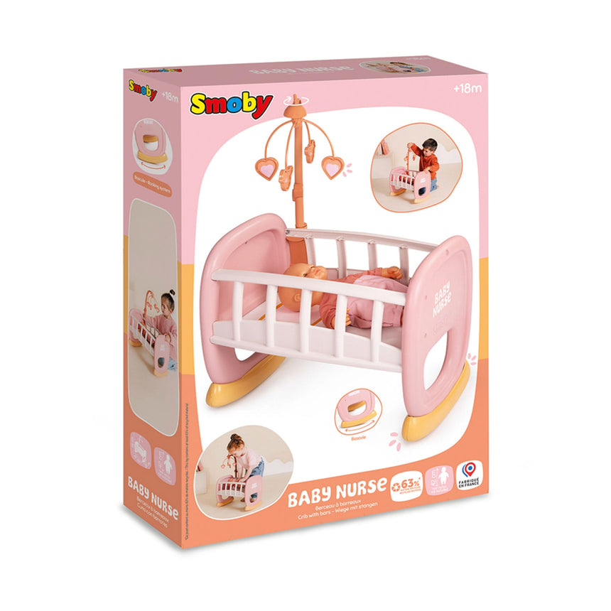 Lit à bascule Baby Nurse pour poupée-Smoby-SMO-892220390-CLÉMENT