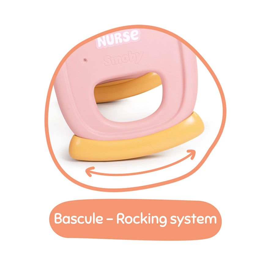 Lit à bascule Baby Nurse pour poupée-Smoby-SMO-892220390-CLÉMENT