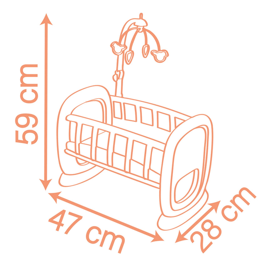 Lit à bascule Baby Nurse pour poupée-Smoby-SMO-892220390-CLÉMENT