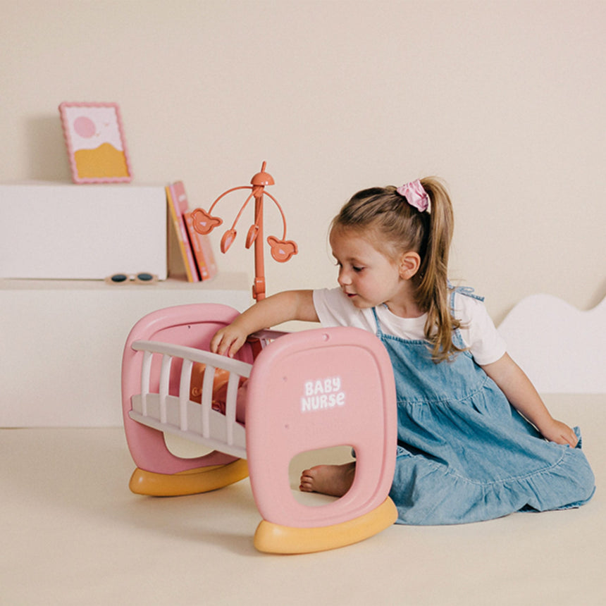 Lit à bascule Baby Nurse pour poupée-Smoby-SMO-892220390-CLÉMENT