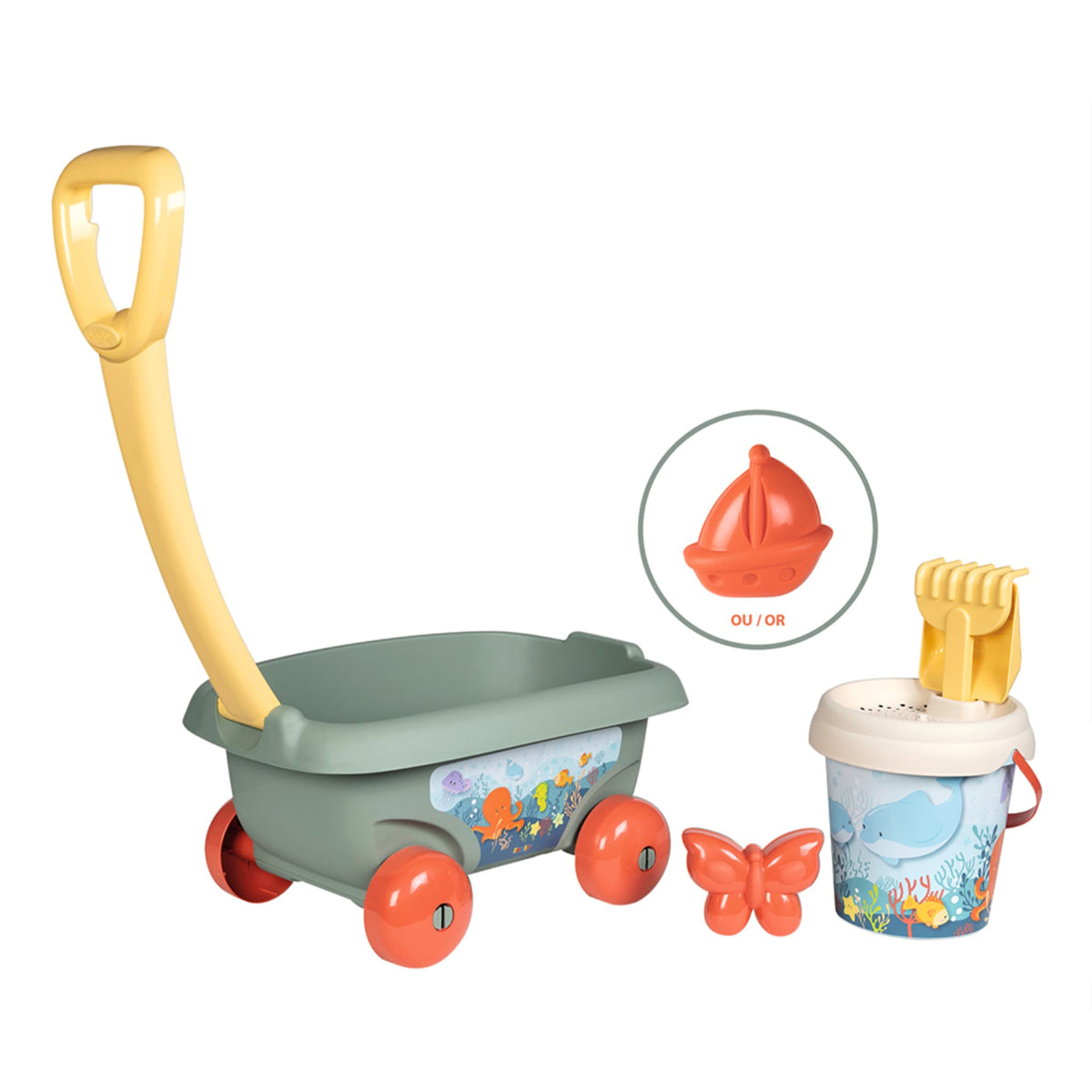 KAKOWELY Mini Chariots de Courses Jouet Chariot de Courses Conteneur de Rangement Jouets Taille m Rouge, 5.71xX5.12X3.74 Pouces