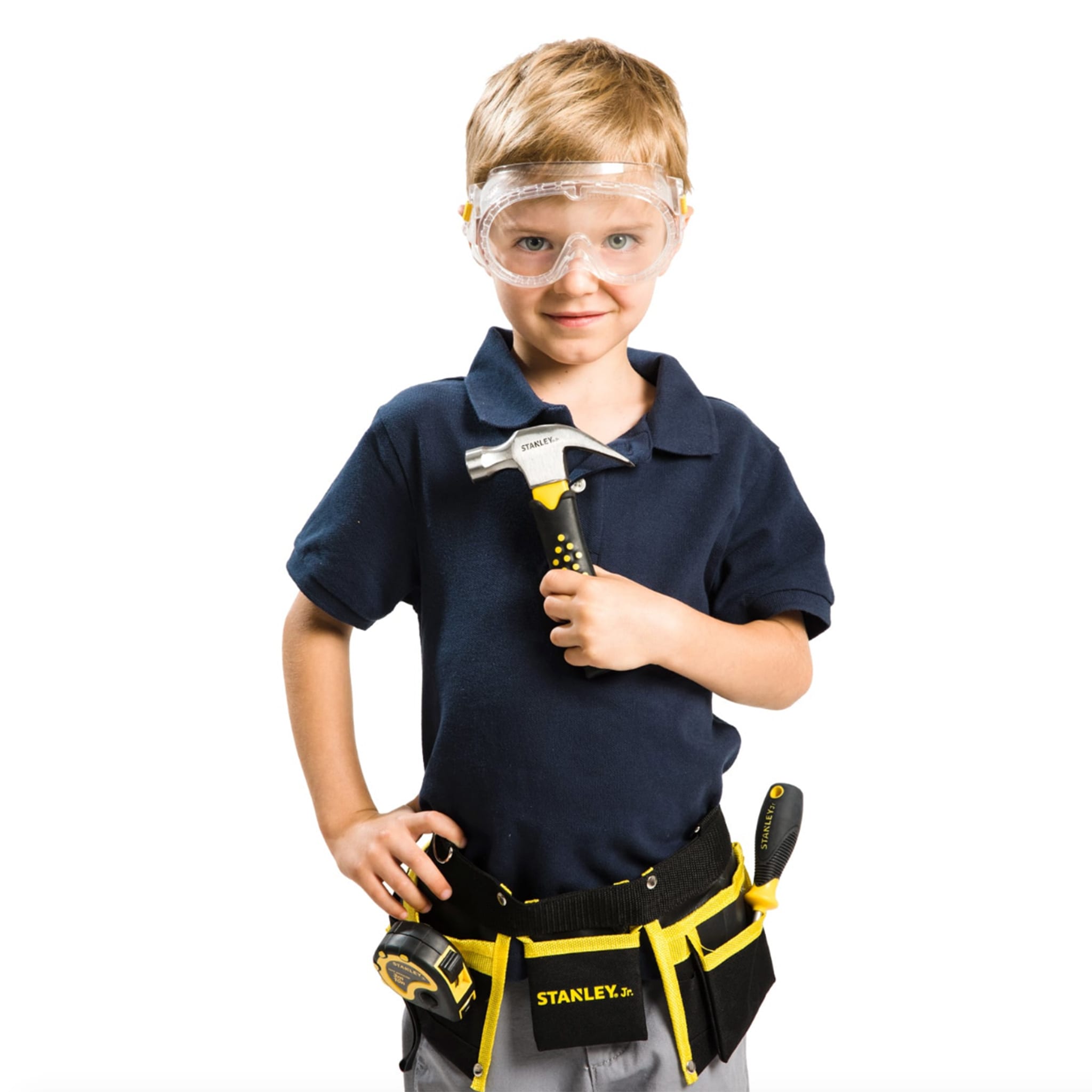 Kit Outils Enfant Hi-Spec 16 Pièces Avec Ceinture - Vrais Outils Métal, Gants Et Lunettes - Pour Bricolage Sécurisé - 6