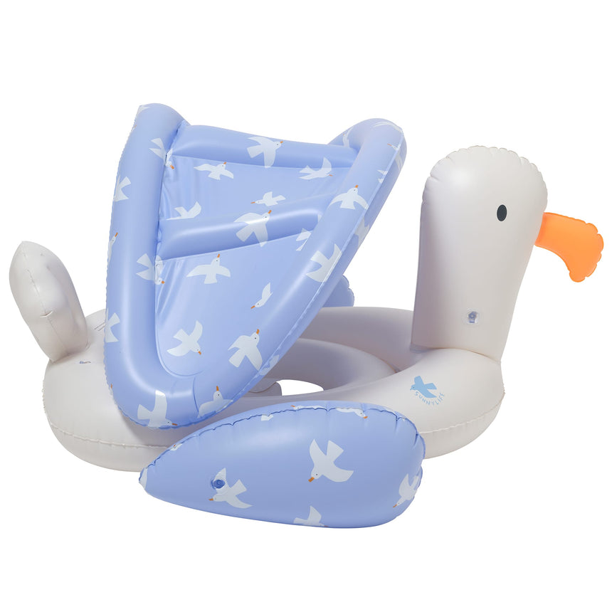 Siège Gonflable Bébé Baleine - Chaise De Soutien Été Dès 3 Mois, Idéal Fête Et Plage