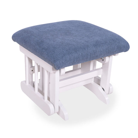 Tabouret Blanc- Tissus sur commande spéciale-Goberce-Oxford 030-GBE-TB04-BLANC-CLÉMENT