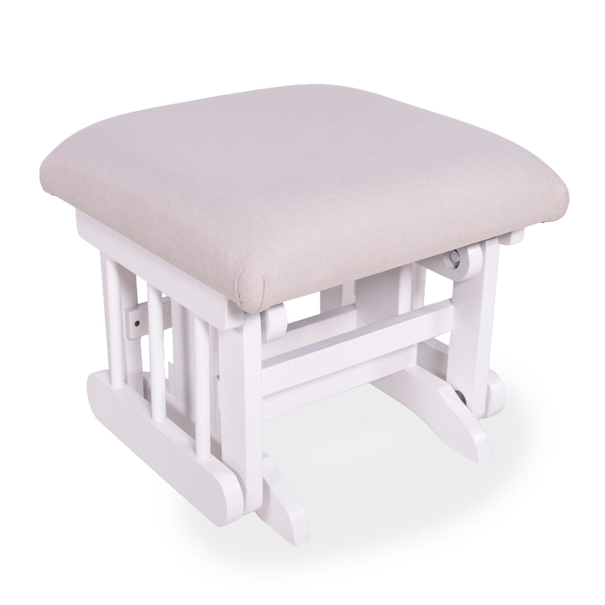 Tabouret Blanc- Tissus sur commande spéciale-Goberce-Structure 041-GBE-TB04-BLANC-CLÉMENT