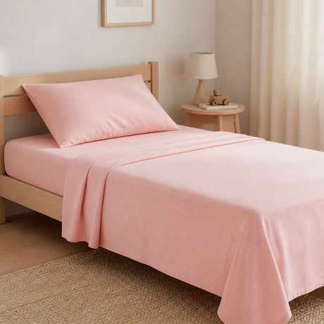 Ensemble de Draps Lit Simple - Rose-Textile City inc-TCI-1363408-CLÉMENT