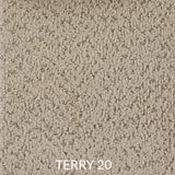 Fauteuil berçant et pivotant - Électrique - Tissus sur commande spéciale-Dormatex-Terry 20-DMT-FAUTEUIL-ELECTRIQUE-CLÉMENT