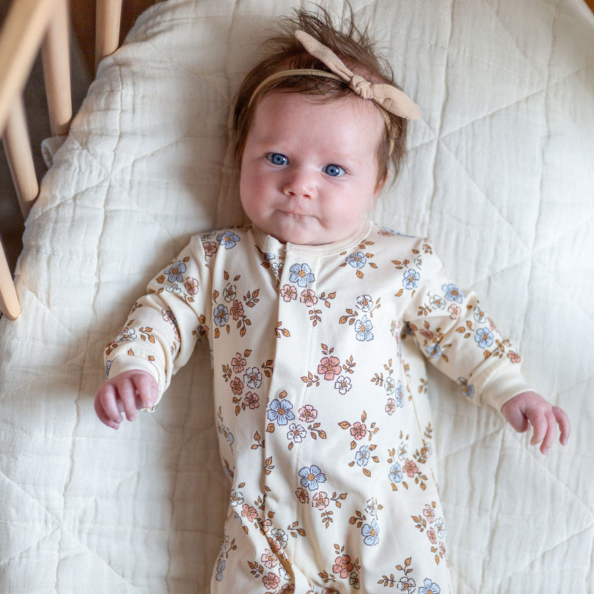 Pyjama Magnétique Fleurs Prématuré -18mois-Colle Colle-CCL-PM6178-CLÉMENT