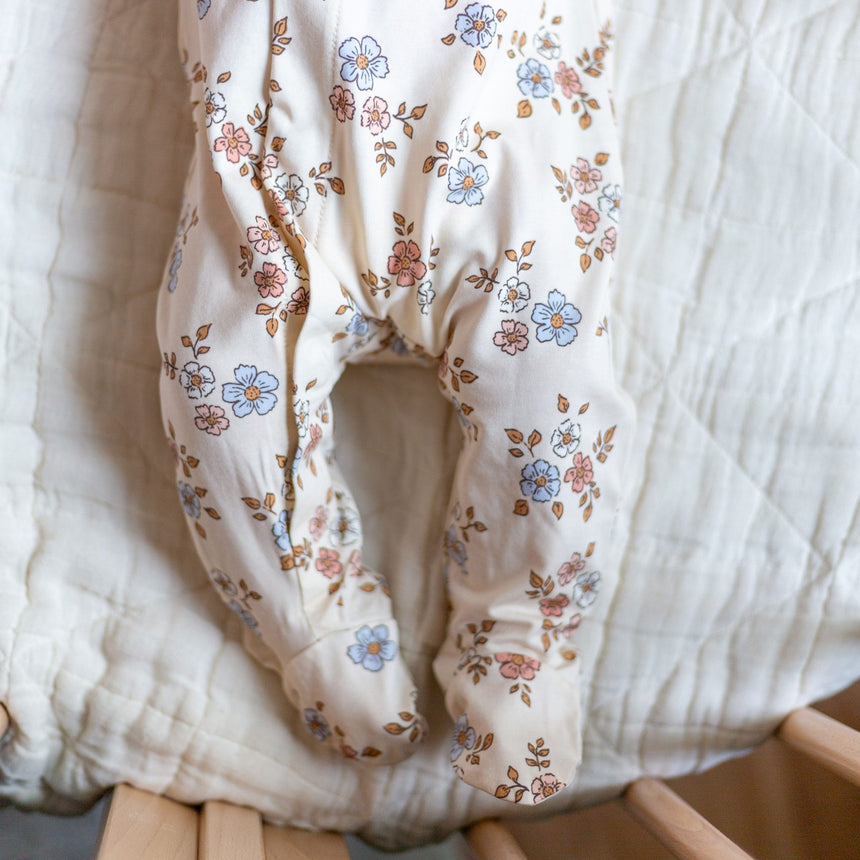 Pyjama Magnétique Fleurs Prématuré -18mois-Colle Colle-CCL-PM6178-CLÉMENT