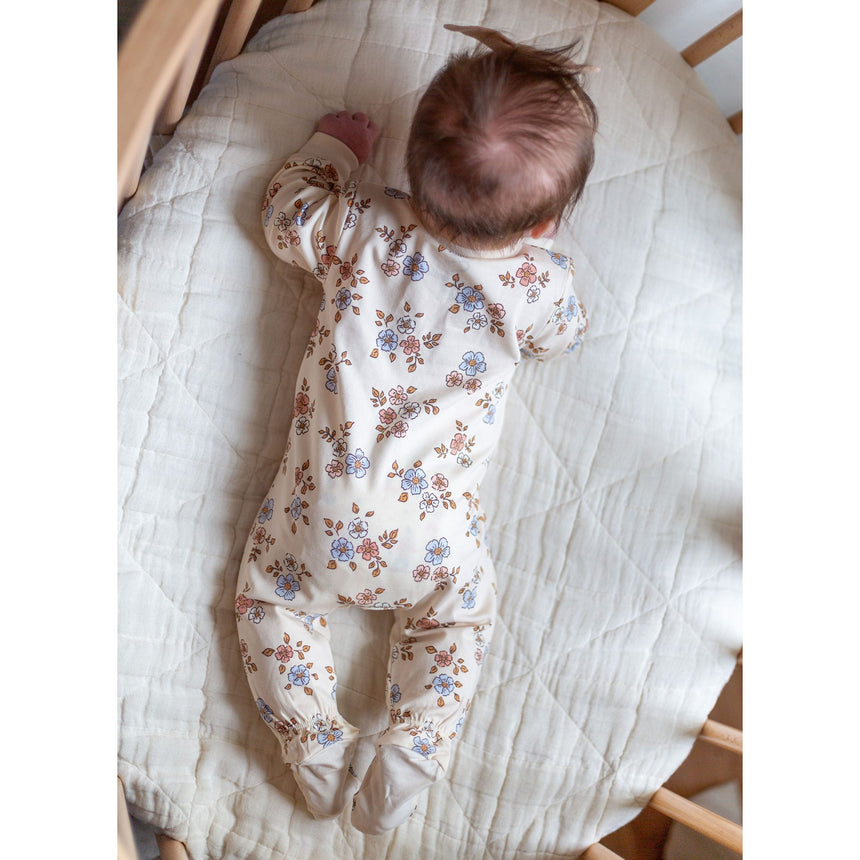 Pyjama Magnétique Fleurs Prématuré -18mois-Colle Colle-CCL-PM6178-CLÉMENT
