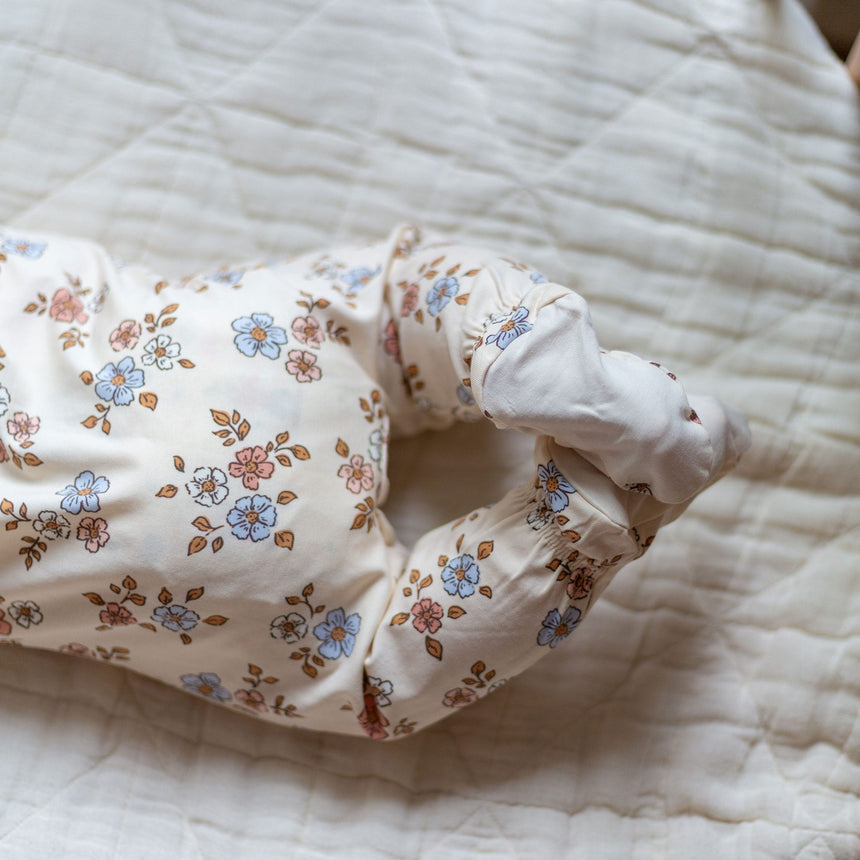 Pyjama Magnétique Fleurs Prématuré -18mois-Colle Colle-CCL-PM6178-CLÉMENT
