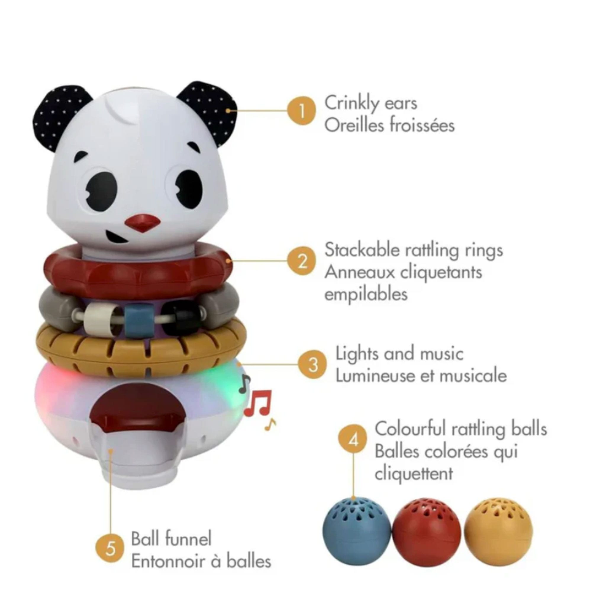 Panda à Empiler Tiny Rocker - Tiny Love – CLÉMENT