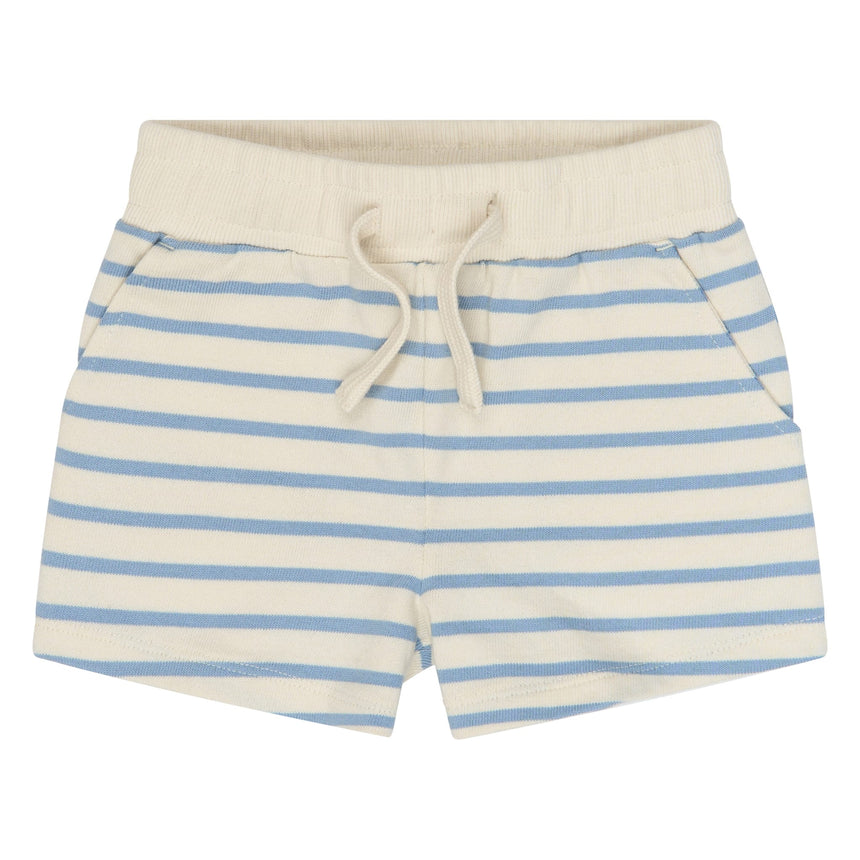 Short Ouatée Rayée Nat 6-24mois-The New-Bleu-6 m-TNE-TNS5571C-CLÉMENT