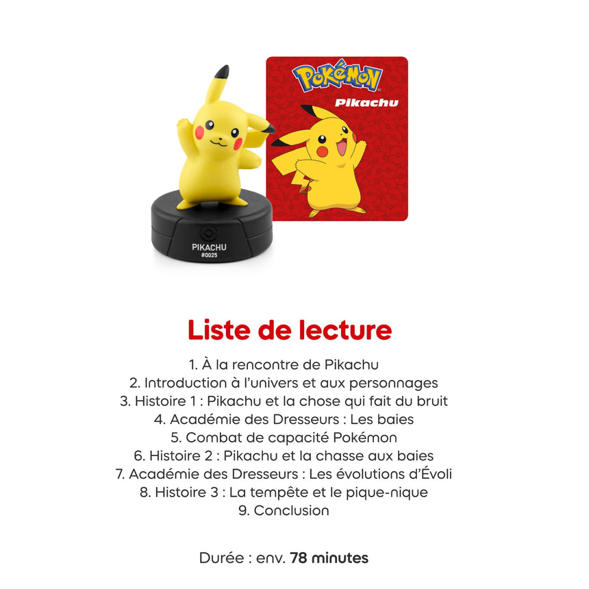 Figurine Pokemon Pikachu (Français)-Tonies-TON-11000579-34-CLÉMENT
