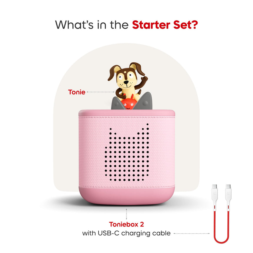 Toniebox 2 - Mon premier coffret - ROSE (bilingue)-Tonies-TON-11003126-CLÉMENT
