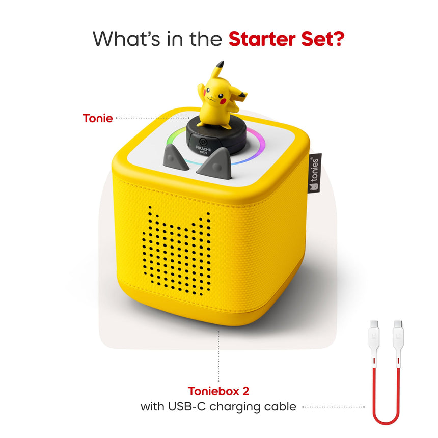 Toniebox 2 Starter Set Pokemon - Pikachu (Anglais)-Tonies-TON-11004940-CLÉMENT