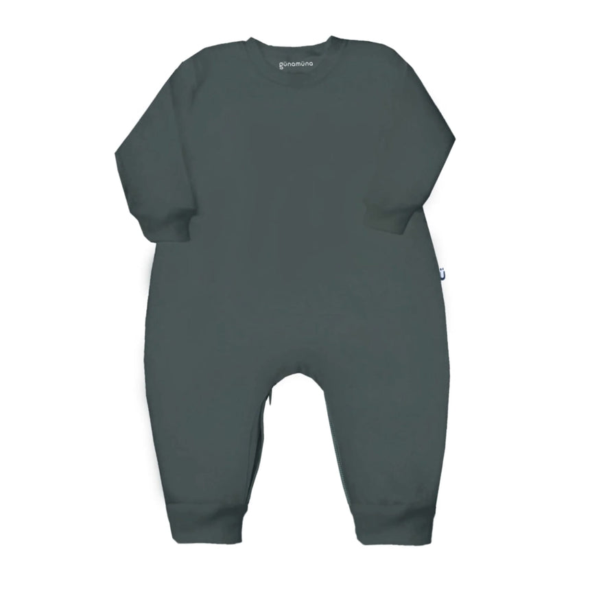 Une Pièce Molleton 3-6mois - Vert-Günamüna-UNA-8101HERB36-CLÉMENT