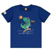 T-shirt Dino 2-8ans-Up Baby-Bleu Royal-2-UPB-46369-193964-CLÉMENT