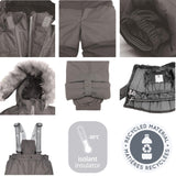 Two-Piece Snowsuit Flowers 2-6 years