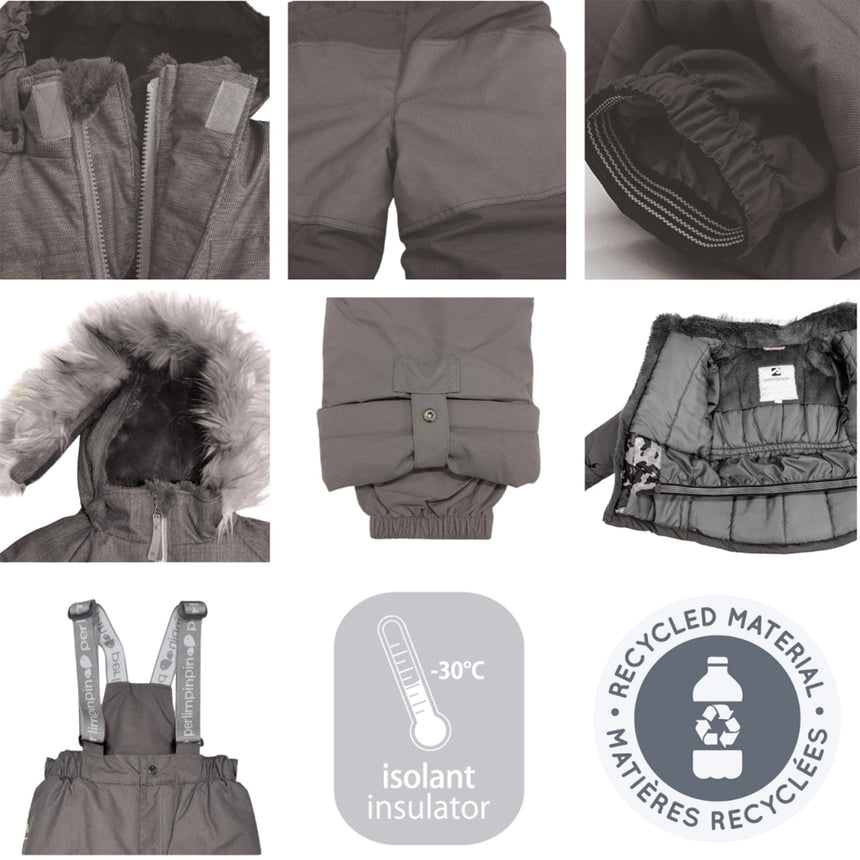 Two-Piece Snowsuit Flowers 2-6 years