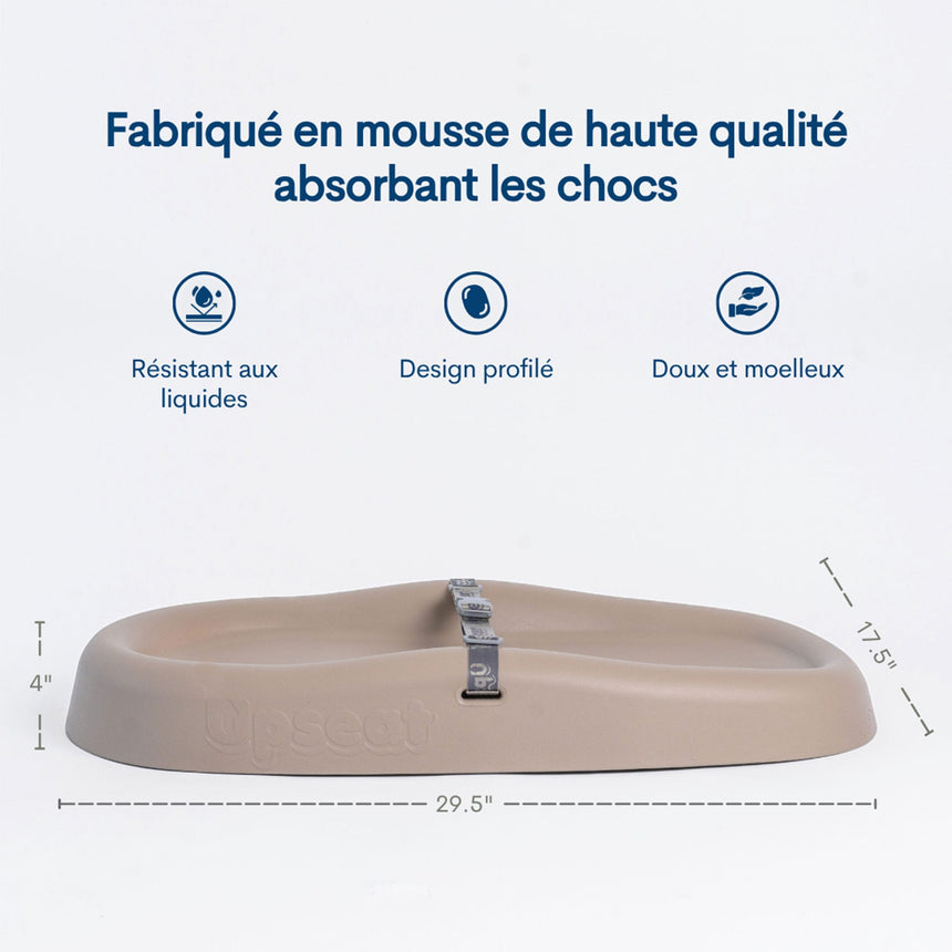 Matelas à langer facile à nettoyer - Taupe