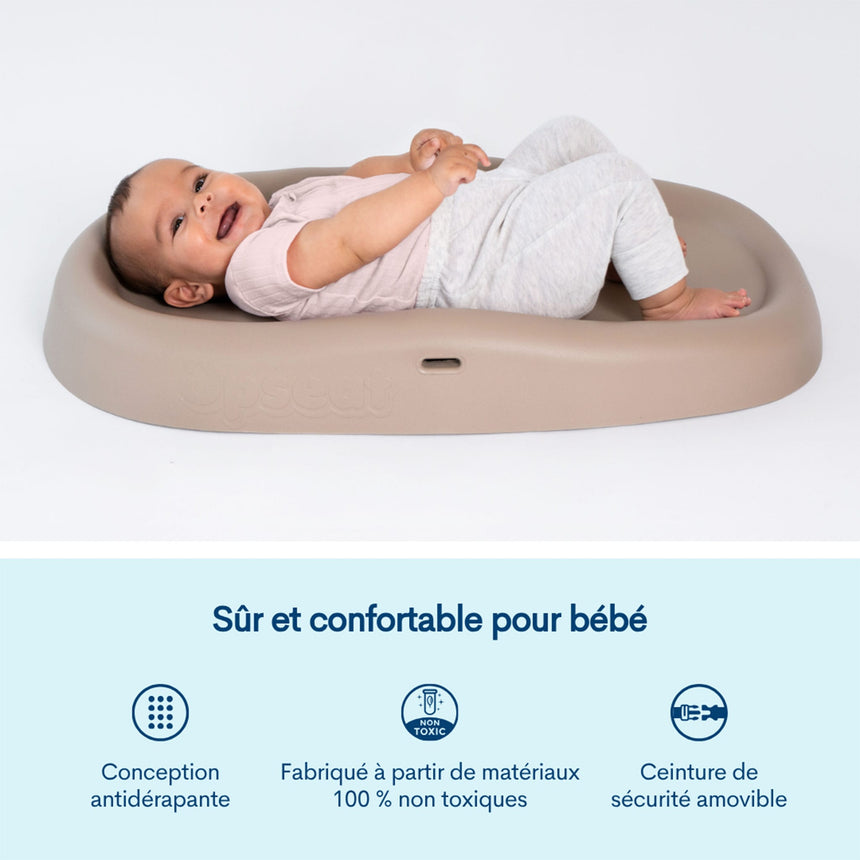 Matelas à langer facile à nettoyer - Taupe