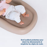 Matelas à langer facile à nettoyer - Taupe