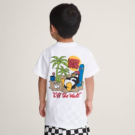 T-shirt Yolo Penguin 3-7ans-Vans-VAN-VN000TF4WHT-CLÉMENT