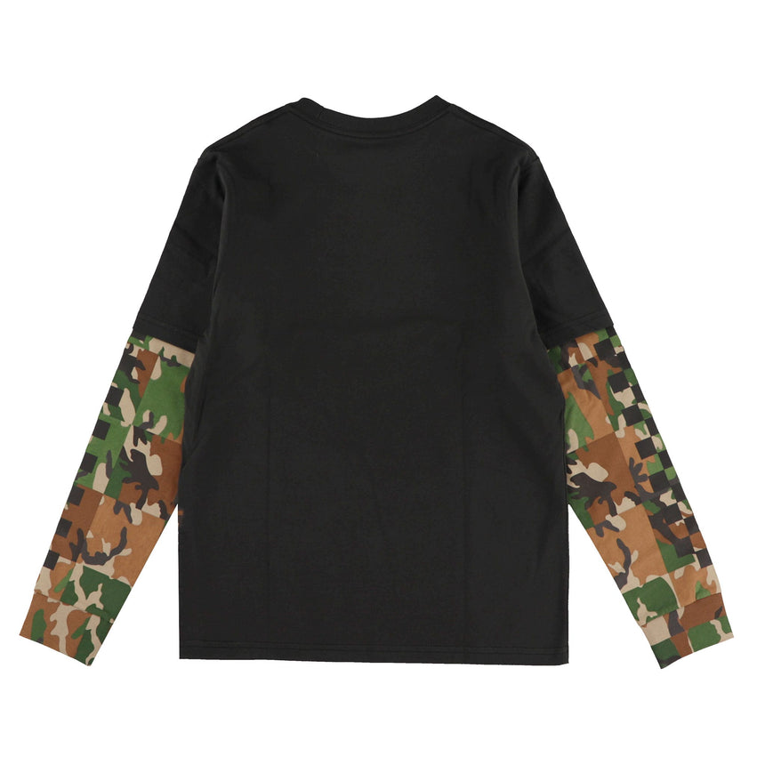 T-shirt Camo Twofer 8-16ans-Vans-VAN-VN000ZM3BLK-CLÉMENT