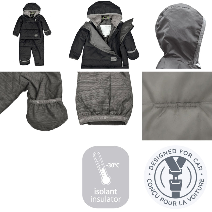 Habit de Neige Une Pièce Fleur 9-24mois
