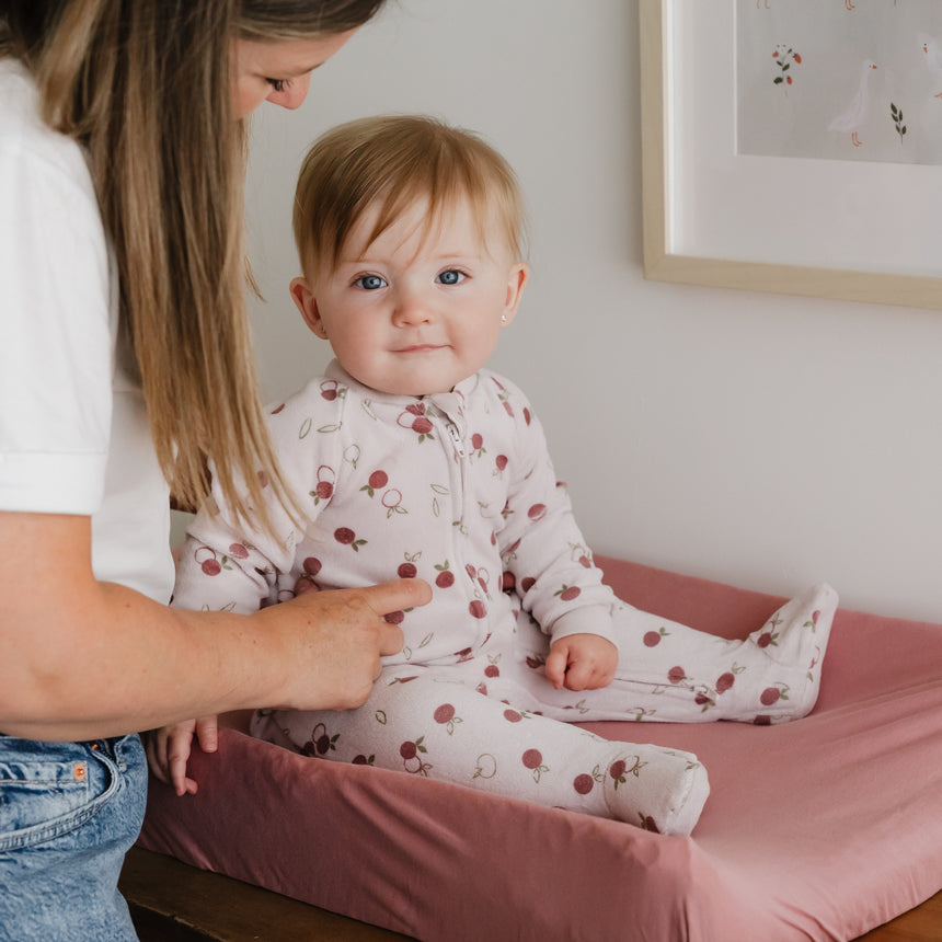 Pyjama Velours Pommes 0-24mois-Perlimpinpin-VPE-VL601-POM-CLÉMENT