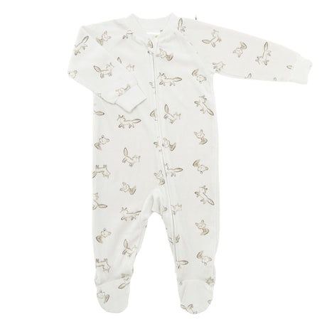 Pyjama Velours Renard 0-24mois-Perlimpinpin-Beige-Nouveau-né-VPE-VL601-FOX-CLÉMENT