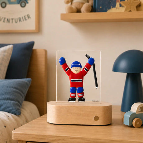 Lampe de Table - Joueur de Hockey-Veille sur Toi-VST-LT-015-00-CLÉMENT