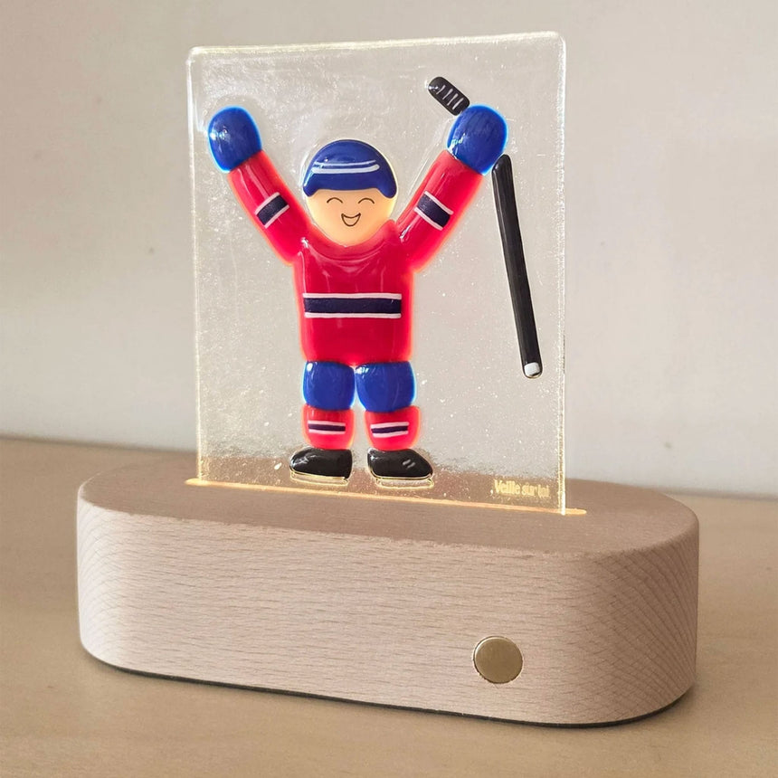 Lampe de Table - Joueur de Hockey-Veille sur Toi-VST-LT-015-00-CLÉMENT