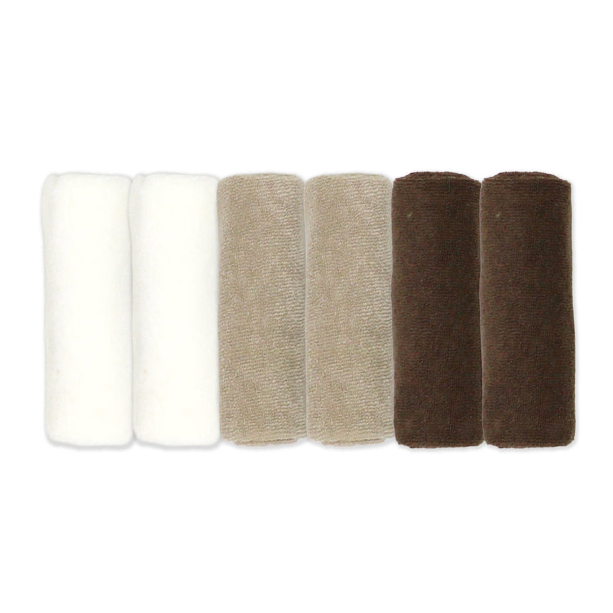 Débarbouillette(6) bambou Oxford - Beige-Kushies-KUS-WC801-CLÉMENT