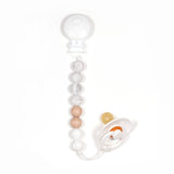 Pacifier-Clip Maxi Wood Marble