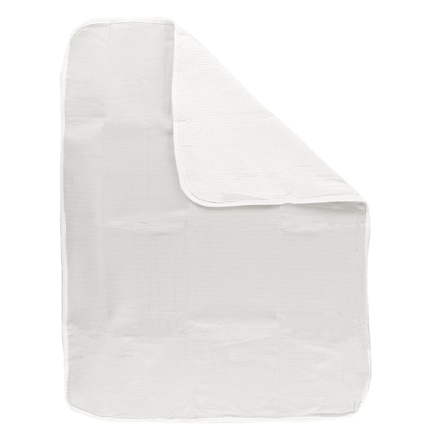 Reversible Muslin Waffle Blanket - Grey / White
