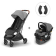Poussette Minu V3 + Siège Auto Mesa V3 + Adaptateurs - Greyson-Poussettes Simples (604)-UPPAbaby-CLÉMENT