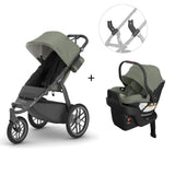 Ridge V2 Stroller + Aria V2 Infant Car Seat + Adapters - Evelyn