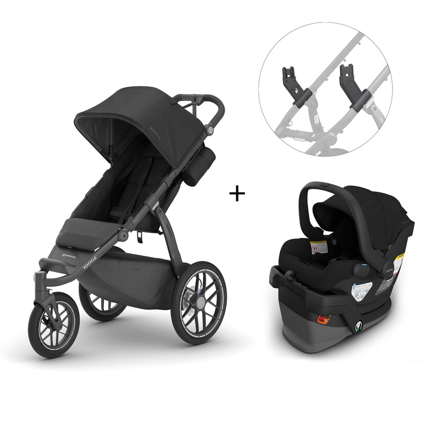 Ridge V2 Stroller + Mesa V3 Infant Car Seat + Adapters - James