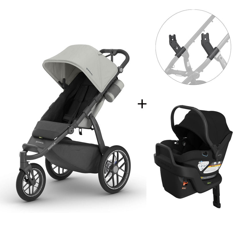 Ridge V2 Stroller Savannah + Aria V2 Infant Car Seat James + Adapters