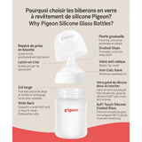 Biberons en Verre et Silicone (2) 5oz